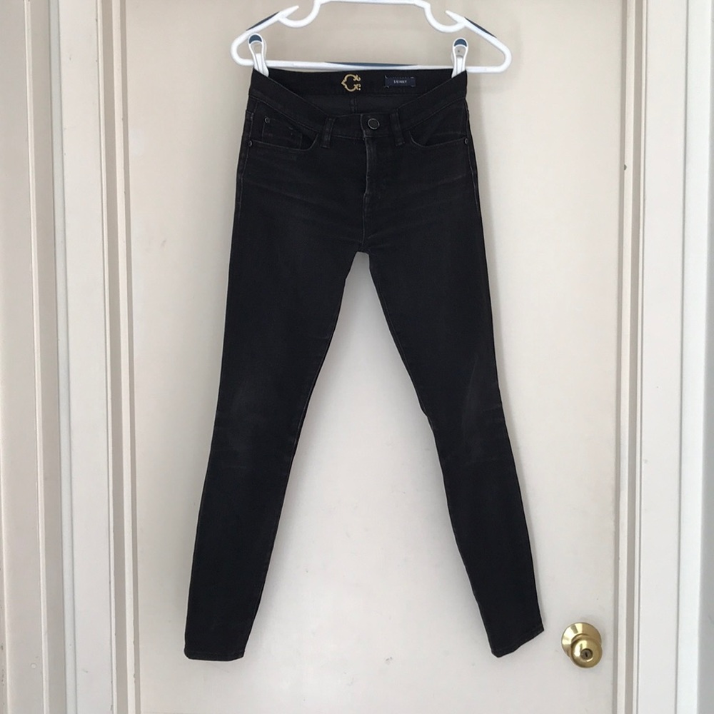 C wonder lightly distressed black skinny jeans